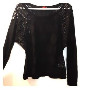 Black long sleeve top